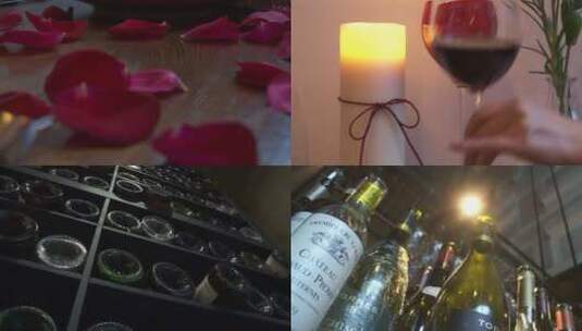 烛光晚餐 西餐浪漫法餐 精致生活高清在线视频素材下载