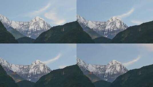 喜马拉雅山脉雪山延时摄影高清在线视频素材下载