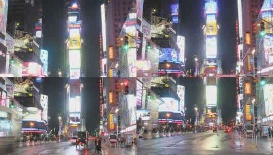 美国 纽约时代广场 国外 城市 车水马龙高清在线视频素材下载