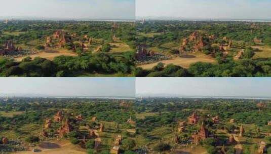 缅甸蒲甘古城遗迹高清在线视频素材下载