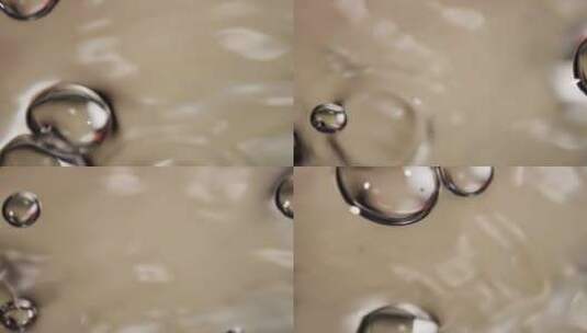 拍摄透明水珠水泡高清在线视频素材下载