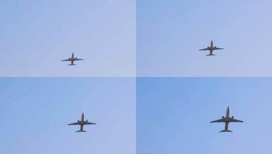杭州萧山机场各航空公司飞机起飞高清在线视频素材下载