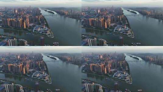 长沙北辰三角洲城市高清在线视频素材下载