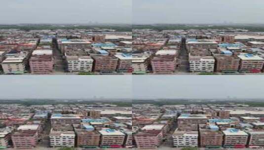 广州城中村和交通航拍高清在线视频素材下载