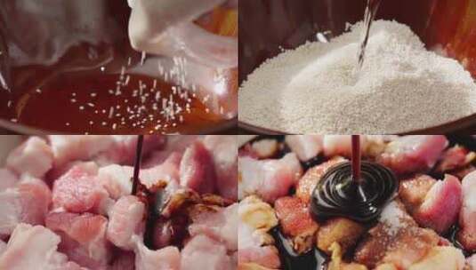 中国特色节日食物粽子制作全过程【片段1】高清在线视频素材下载