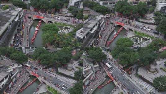 中国广东省广州市荔湾区荔湾湖招景高清在线视频素材下载