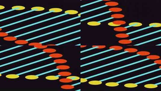 移动dna的简单动画。设计。线条和点的美高清在线视频素材下载