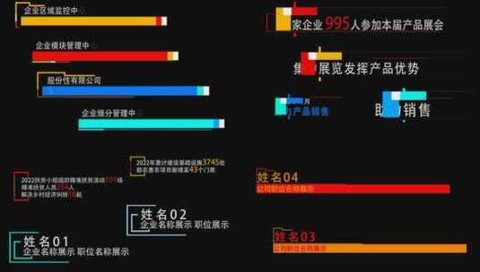 简洁描边字幕条AE模板11.15A文件夹高清AE视频素材下载