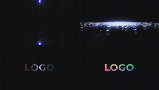 创意粒子光束相撞LOGO标志展示片头高清AE视频素材下载