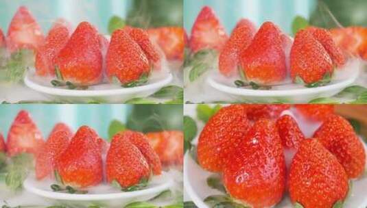 牛奶草莓高清在线视频素材下载