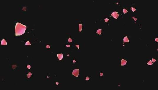 玫瑰花瓣装饰小元素视频素材高清在线视频素材下载