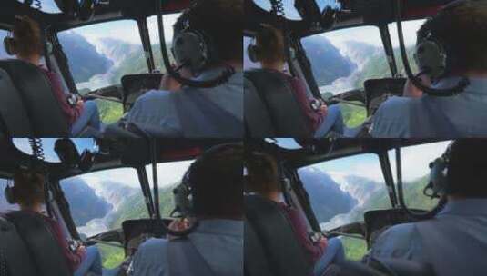 驾驶直升飞机高清在线视频素材下载