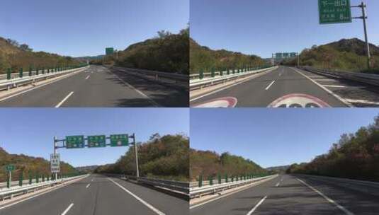 高速公路行车记录高清在线视频素材下载