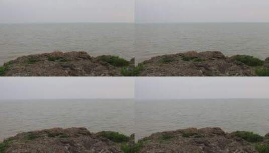 雾海边悬崖看海高清在线视频素材下载