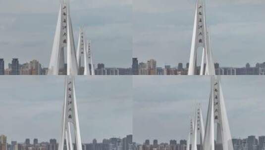 武汉二七长江大桥高清在线视频素材下载