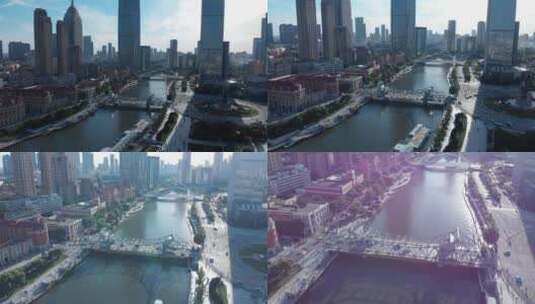 天津解放桥高清在线视频素材下载