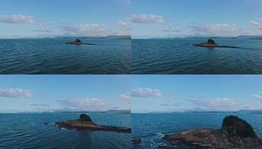 4k航拍深圳东部沿海海岛美丽风景高清在线视频素材下载