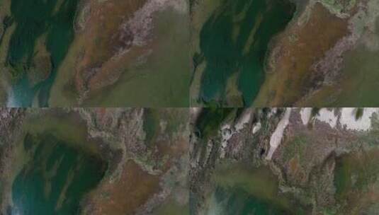 荒漠中的特玛湖高清在线视频素材下载