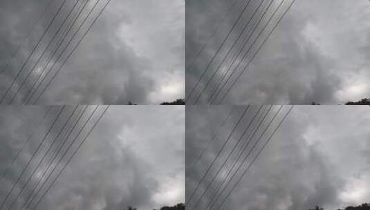 乌云密布的天空高清在线视频素材下载