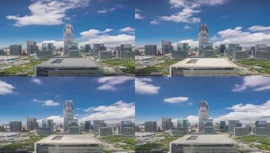 竖屏深圳平安金融中心延时摄影高清在线视频素材下载