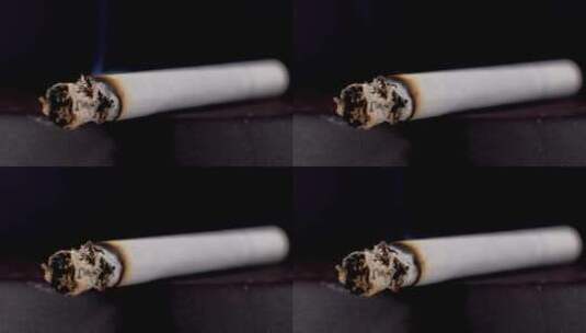 燃烧中的香烟延时摄影高清在线视频素材下载
