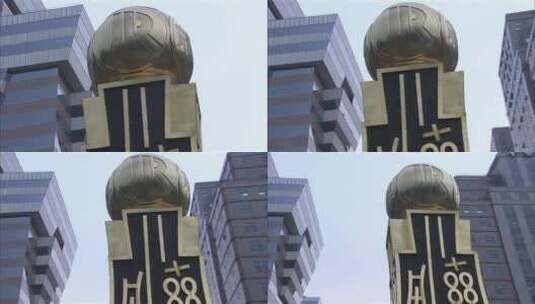 北京金融大街大摇臂拍摄7高清在线视频素材下载