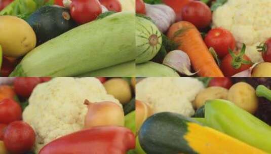 丰富的蔬菜高清在线视频素材下载