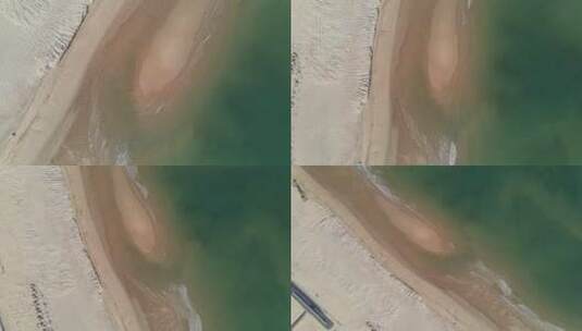 4K航拍威海那香海海滩--俯拍大海高清2022高清在线视频素材下载