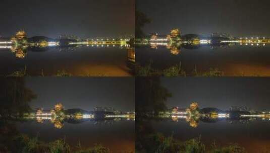江苏泰州望海楼古建筑夜景 4k高清在线视频素材下载