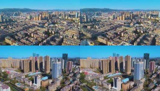 航拍昆明城市建筑高清在线视频素材下载