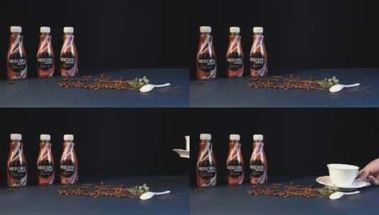 雀巢咖啡咖啡广告定版镜头4K高清在线视频素材下载