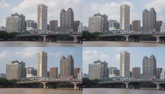 广州-延时-海珠桥高清在线视频素材下载
