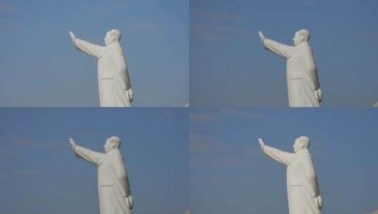 福州五一广场毛主席雕像4K延时2023高清在线视频素材下载
