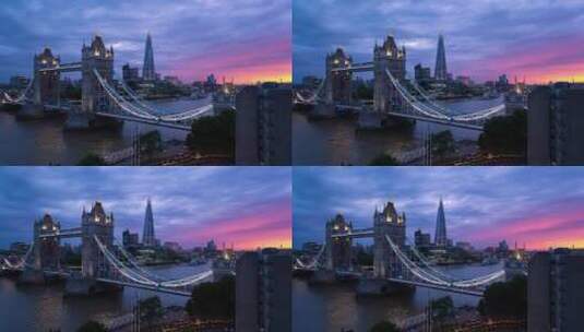 英国伦敦城市延时摄影高清在线视频素材下载