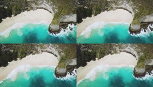 无人机航拍海滩高清在线视频素材下载