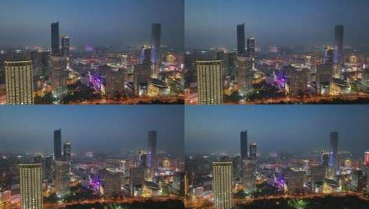 大连国贸 大连夜景高清在线视频素材下载