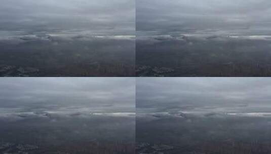 城市上空的云海高清在线视频素材下载