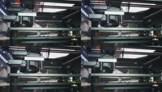 大规模生产中的高级3D打印高清在线视频素材下载