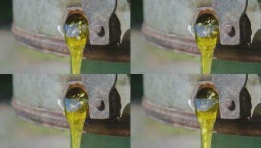 蜂蜜从罐子流出来高清在线视频素材下载