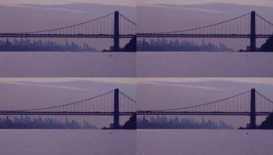 跨河大桥景观高清在线视频素材下载