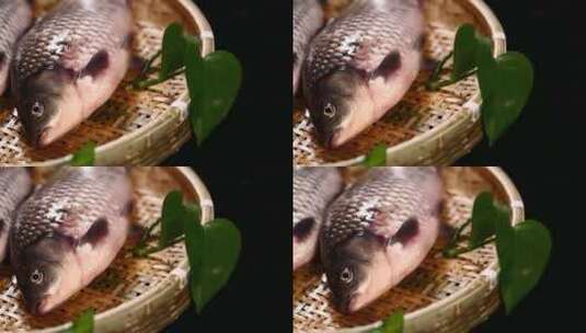 挑选鲫鱼水产辨别方法高清在线视频素材下载