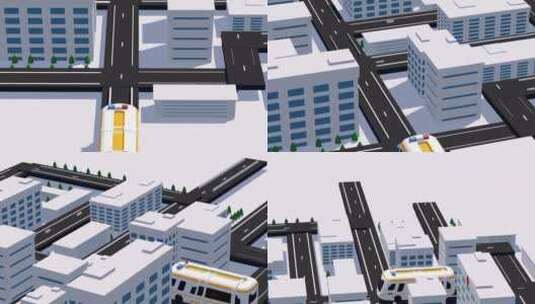 城市三维动画高清在线视频素材下载