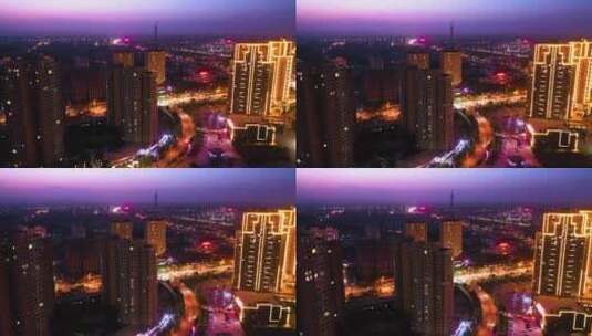 新疆阿克苏地区阿克苏市区城市建筑高清在线视频素材下载