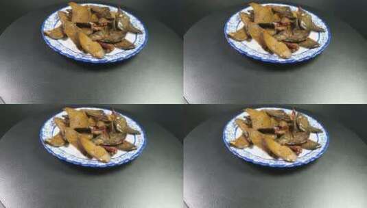 卤猪肝美食高清在线视频素材下载