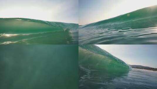 海浪翻滚海边巨浪大海浪花高清在线视频素材下载