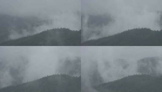 C福建太姥山烟雾缭绕实拍视频高清在线视频素材下载