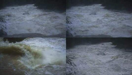 山间湍急河水高清在线视频素材下载