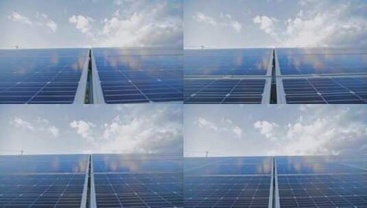 太阳能发电站新能源光伏发电高清在线视频素材下载