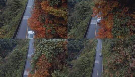 高清实拍汽车行驶在公路上高清在线视频素材下载