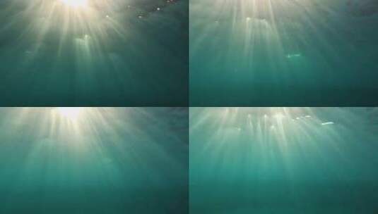 阳光照射进水底 唯美空镜高清在线视频素材下载